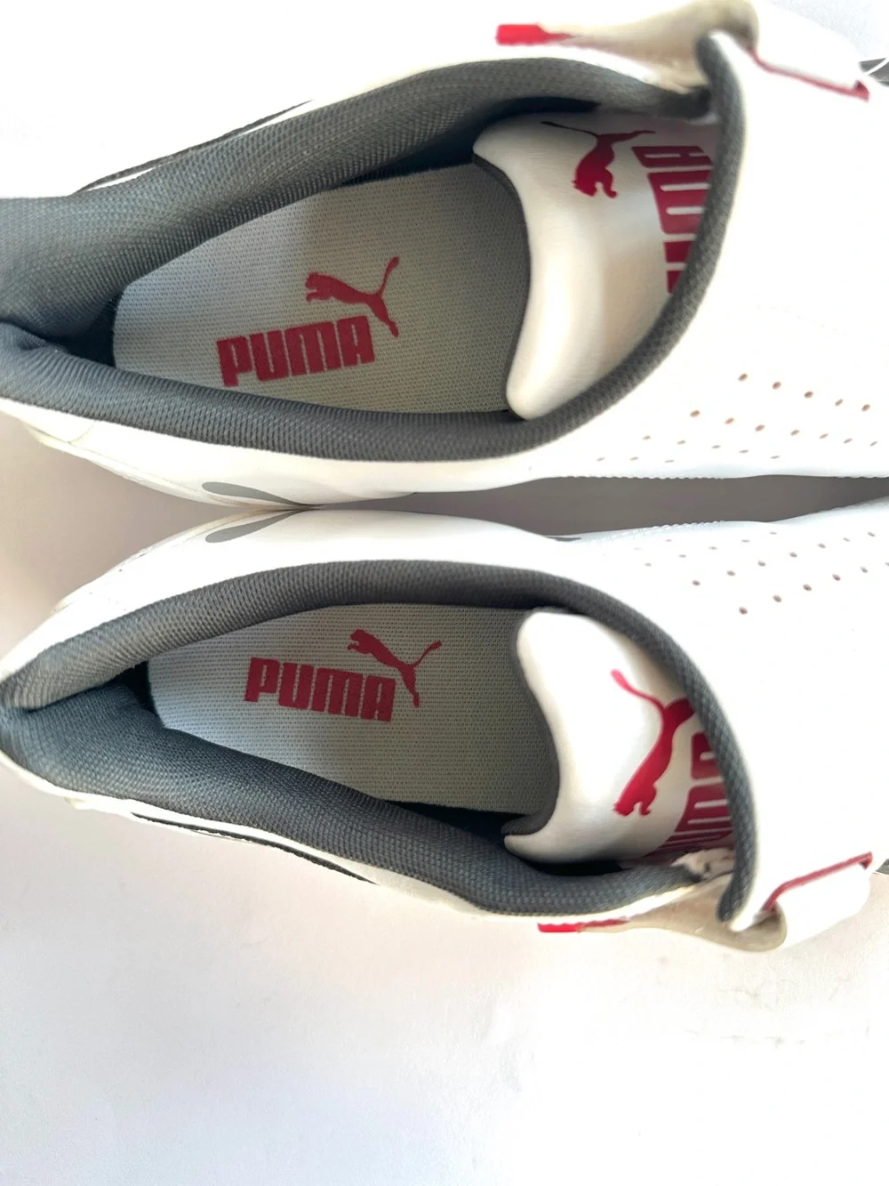 PUMA REDON MOVE MENS SNEAKERS RARE COLORWAY WHITE WHITE/BLACK/RED NEW Sz10.5